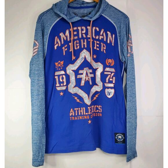 American Fighter Hoodie Lightweight Pullover MMA Fighter Training Mens Medium - Picture 1 of 7
